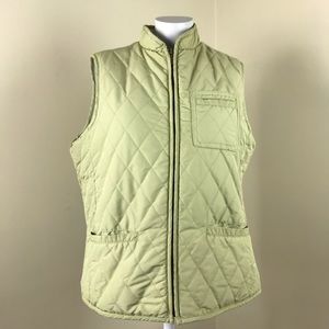 Eddie Bauer Light Green Zip Sleeveless Puffer Vest